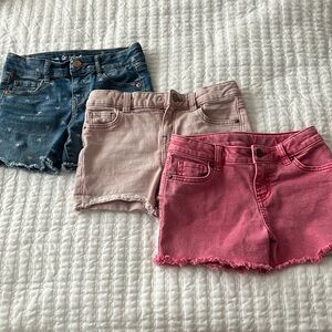 Cat & Jack girl short jean 3 piece bundle (All size 8-M)